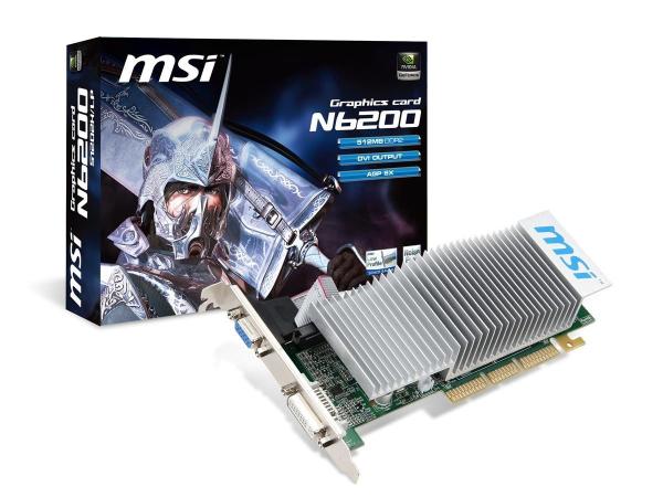VGA-Karte Nvidia GeForce N6200 512MB MSI